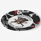 海賊可愛いスカル紙プレート ペーパープレート (アングル)