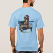 海賊可愛い人はか前部にZUの頂上があります Tシャツ (裏面)