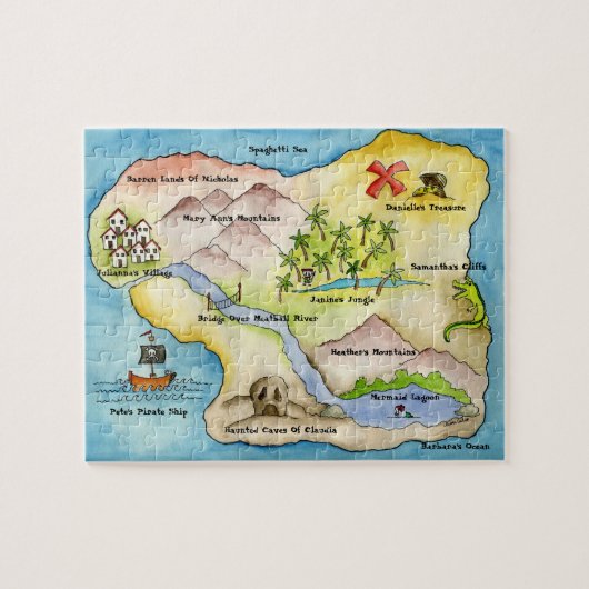 海賊地図のパズル ジグソーパズル (横)