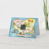 海賊地図の挨拶状 カード (裏面)