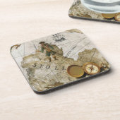 海賊地図コースター コースター (左側)