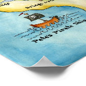 海賊地図プリント – ポートフォリオ ポスター (角)