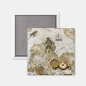 海賊地図マグネット マグネット (正面/裏面)