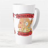 海賊地図引用文 カフェラテマグ (右アングル)