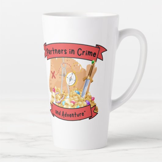 海賊地図引用文 カフェラテマグ (右)