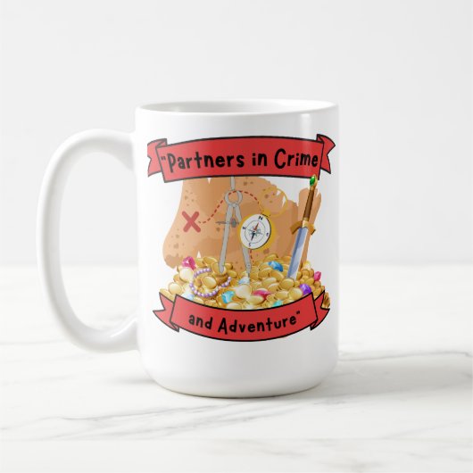 海賊地図引用文 コーヒーマグカップ (左)