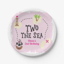 海賊地図2ザシーピンク誕生日 ペーパープレート