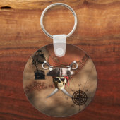 海賊地図 キーホルダー (正面)