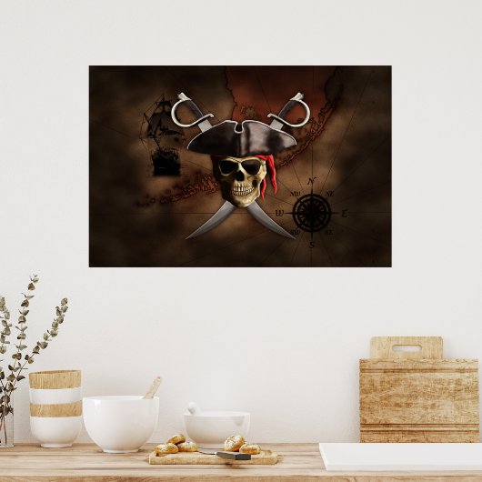 海賊地図 ポスター (キッチン)