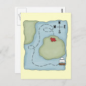 海賊地図 ポストカード (正面/裏面)