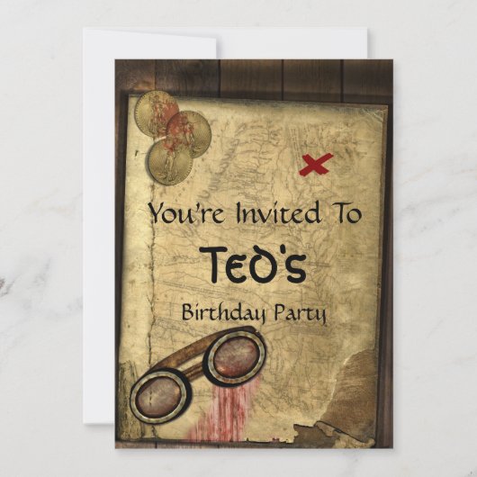 海賊地図 招待状 (正面)