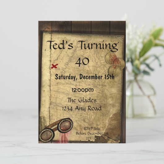 海賊地図 招待状 (スタンド正面)