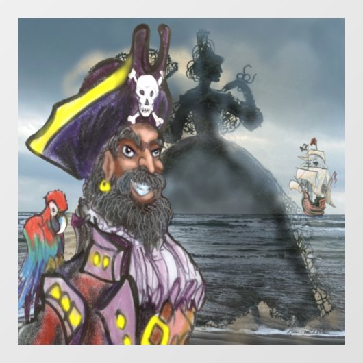 海賊夢の窓にしがみつく ウィンドウサイン (シート)