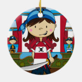 海賊女の子のオーナメント セラミックオーナメント (裏面)