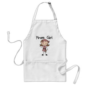 海賊女の子のTシャツおよびギフト スタンダードエプロン