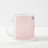 海賊女の子のTシャツおよびギフト フロストグラスマグカップ (左)