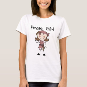 海賊女の子のTシャツおよびギフト Tシャツ