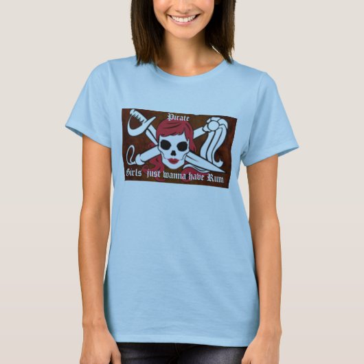 海賊女の子 Tシャツ (正面)