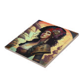 海賊女性ファンタジーアート タイル (側面)