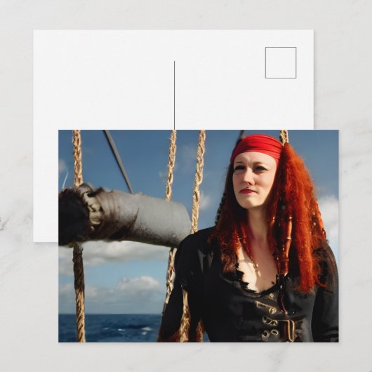 海賊女 ポストカード (正面/裏面)