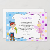 海賊妖精サンキューカード子供の誕生日 サンキューカード (正面/裏面)