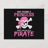 海賊娘のプレゼント 海賊ギフトの少女 ポストカード (正面)