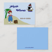 海賊子供のテレホンカード コーリングカード (正面/裏面)