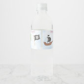 海賊子供の誕生日オンブルー ペットボトルラベル (裏面)