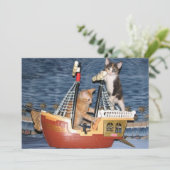 海賊子猫グリーティングカード (スタンド正面)