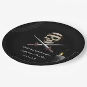 海賊学士/誕生日パーティー – 海賊をテーマにした ペーパープレート (アングル)