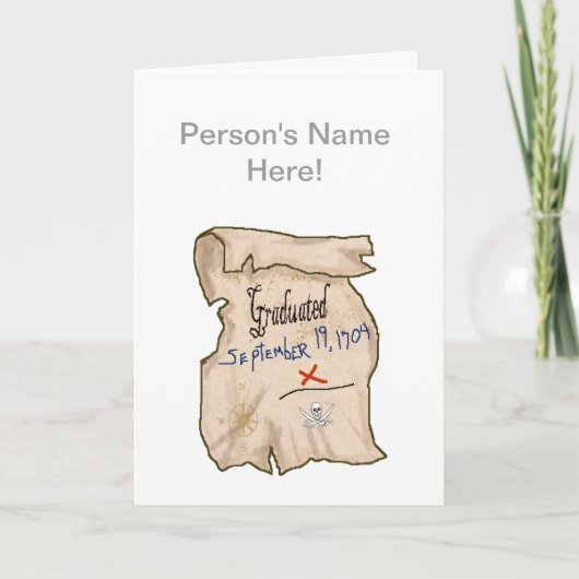 海賊学校卒業証明書 カード (正面)