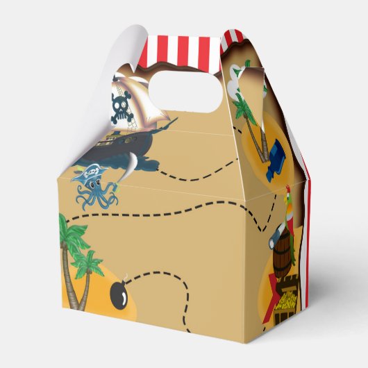 海賊宝地図バースデーパーティーお願いボックス フェイバーボックス (裏面サイド)