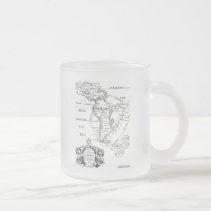 海賊宝地図マグカップ フロストグラスマグカップ