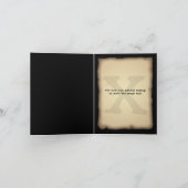 海賊宝物地図はメッセージカード感謝していしています サンキューカード (内部)