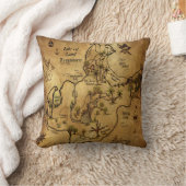 海賊宝物地図 クッション (ブランケット)