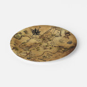 海賊宝物地図 ペーパープレート (アングル)