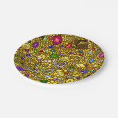 海賊宝物箱のパーティーの紙皿 ペーパープレート (アングル)