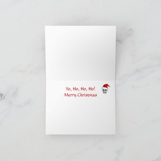 海賊小型ロジャーサンタクリスマスカード シーズンカード (内部)