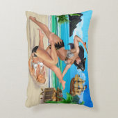 海賊少女のキャットファイト アクセントクッション (正面(垂直))