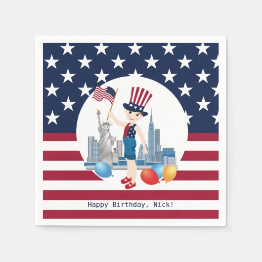 海賊少女トレジャーマップおもしろい誕生日パーティー スタンダードカクテルナプキン (正面)