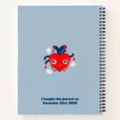 海賊少女トレジャーマップおもしろい誕生日パーティー ノートブック (裏面)