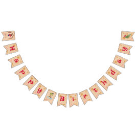 海賊少女トレジャーマップおもしろい誕生日パーティー バンティングフラッグ