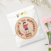 海賊少女トレジャーマップおもしろい誕生日パーティー フェイバーバッグ (封をした状態)