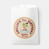 海賊少女トレジャーマップおもしろい誕生日パーティー フェイバーバッグ (正面)