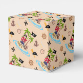 海賊少女トレジャーマップおもしろい誕生日パーティー フェイバーボックス (裏面サイド)