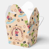 海賊少女トレジャーマップおもしろい誕生日パーティー フェイバーボックス (オープン)