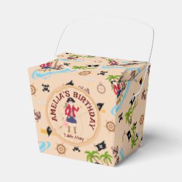 海賊少女トレジャーマップおもしろい誕生日パーティー フェイバーボックス