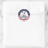 海賊少女トレジャーマップおもしろい誕生日パーティー ラウンドシール (バッグ)