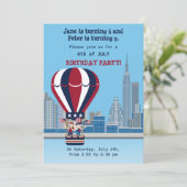 海賊少女トレジャーマップおもしろい誕生日パーティー 招待状 (スタンド正面)