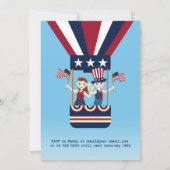 海賊少女トレジャーマップおもしろい誕生日パーティー 招待状 (裏面)